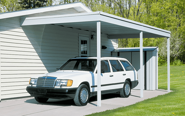 Arrow Wall Attached Carport Kits Thumbnail #3